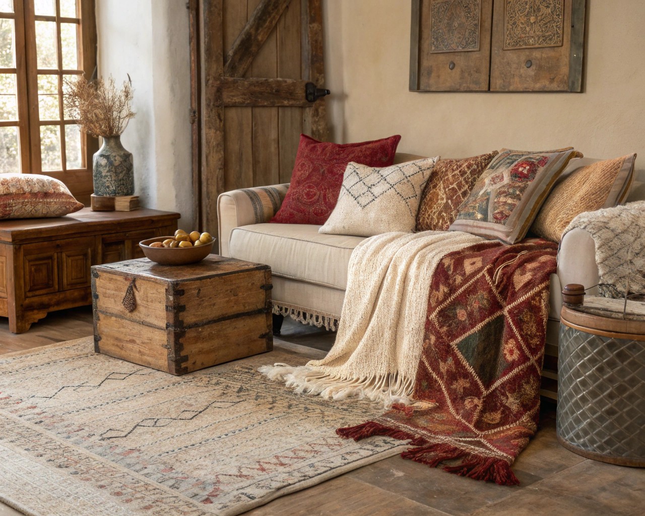 A living room that embraces imperfections, creating a unique and comforting environment.