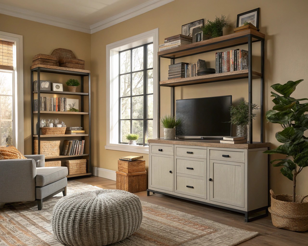 Efficient storage solutions to keep your new home organized.