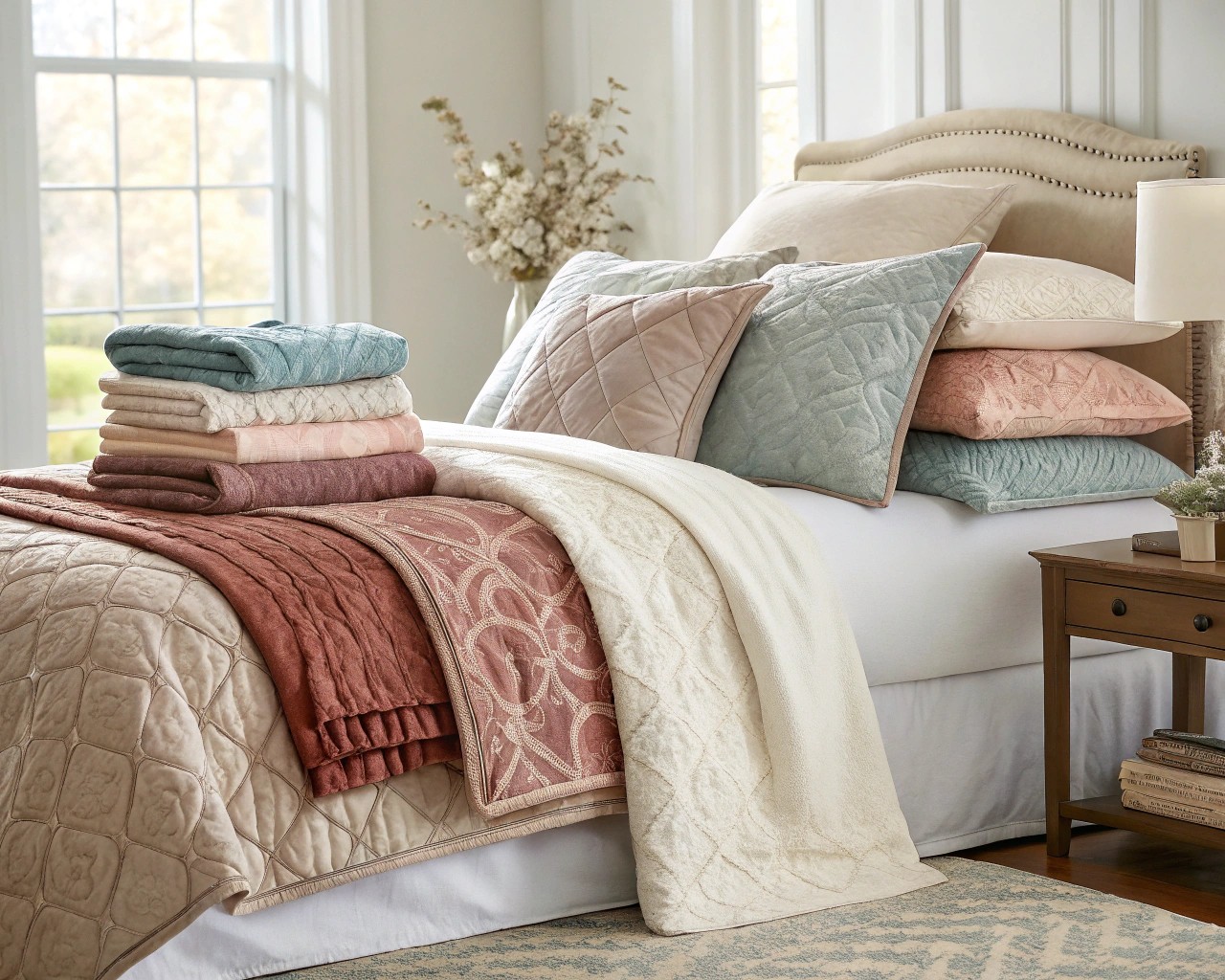Layering textiles adds depth and richness, bringing an inviting feel to any space.